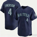 Seattle Mariners #4 Colt Emerson Navy HOLBERT Cool Base Stitched Jersey