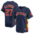 Houston Astros #27 Yainer Diaz Player Navy HOLBERT Home Limited Stitched Jerseys