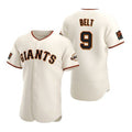 San Francisco Giants #9 Brandon Belt stitched Cream HOLBERT Jersey