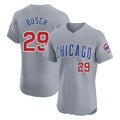 Chicago Cubs #29 Michael Busch Player Gray HOLBERT Road Limited Elite Home Stitched Jerseys
