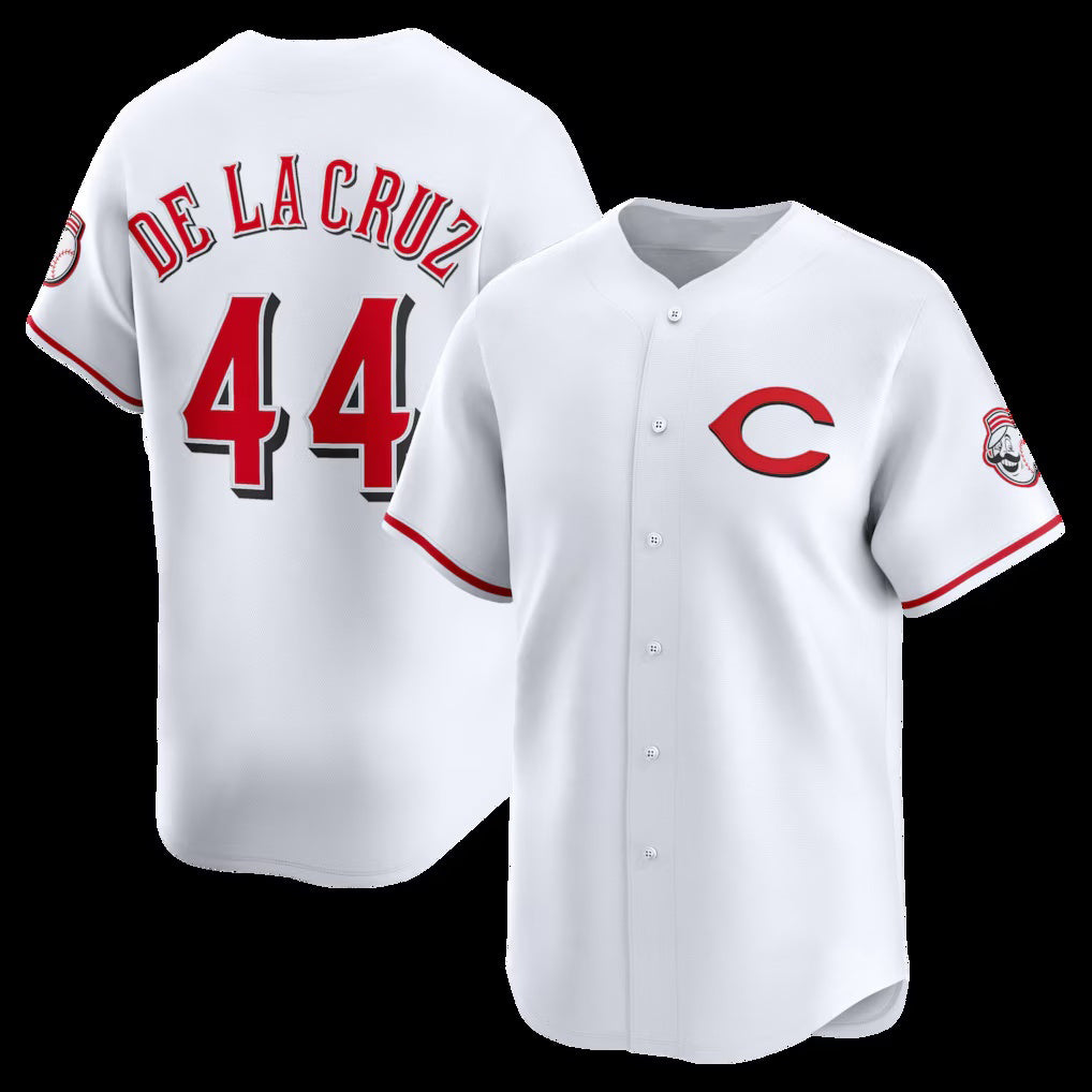 Cincinnati Reds #44 Elly De La Cruz White HOLBERT Alternate 2 Limited Player Jersey