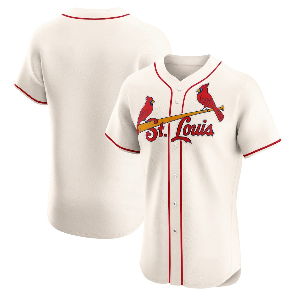 St. Louis Cardinals Cream HOLBERT Alternate Elite Jersey