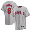 Los Angeles Angels #6 Anthony Rendon Player Gray HOLBERT Home Game Stitched Jerseys
