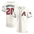 Arizona Diamondbacks #20 Luis Gonzalez Player Cream HOLBERT Limited Elite Home Game Stitched Jerseys
