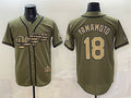 Los Angeles Dodgers #18 Yoshinobu Yamamoto Olive HOLBERT 2026 Armed Forces Day Stitched Jersey