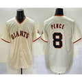 San Francisco Giants #8 Hunter Pence Cream HOLBERT Limited Stitched Jersey