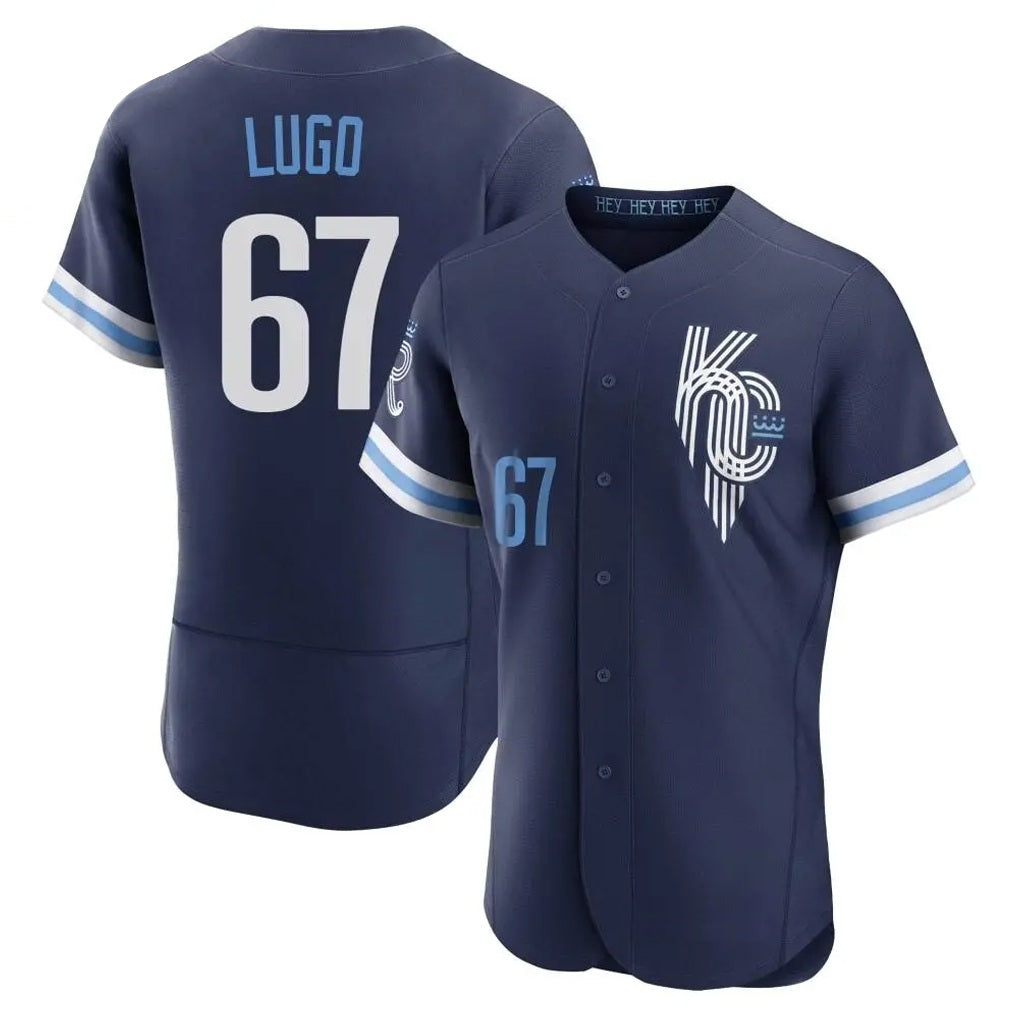 Kansas City Royals #67 Seth Lugo Player Navy HOLBERT City Connect Limited Elite Home Stitched Jerseys