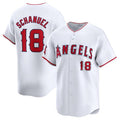 Los Angeles Angels #18 Nolan Schanuel White HOLBERT Home Limited Stitched Jersey