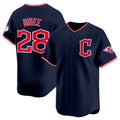 Cleveland Guardians #28 Tanner Bibee Navy HOLBERT 2025 Alternate Limited Stitched Jersey