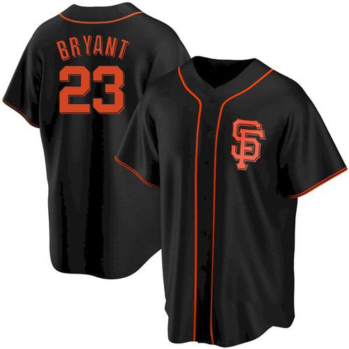 San Francisco Giants #23 Kris Bryant Black HOLBERT Cool Base Jersey