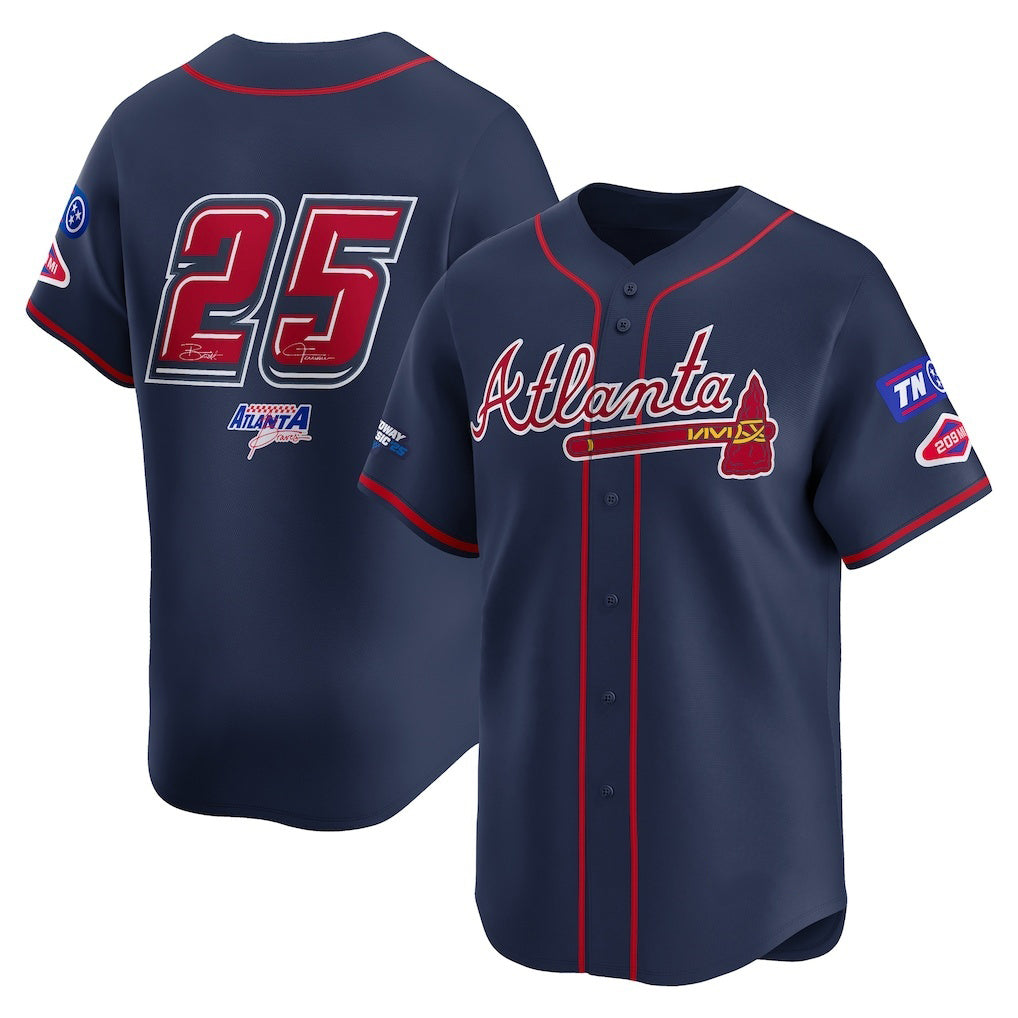 Atlanta Braves #25 Navy HOLBERT 2025 Speedway Classic Alternate Limited Jersey