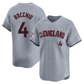 Cleveland Guardians #4 Brayan Rocchio Player Gray HOLBERT Road Limited Home Stitched Jerseys