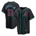 Arizona Diamondbacks #12 Lourdes Gurriel Jr Player Black HOLBERT Fashion Out Home Game Stitched Jerseys