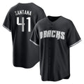 Arizona Diamondbacks #41 Carlos Santana Player Black HOLBERT Game Home Stitched Jerseys