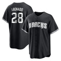 Arizona Diamondbacks #28 Nolan Arenado Player Black HOLBERT Game Home Stitched Jerseys