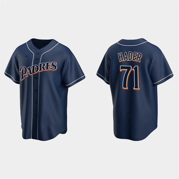 San Diego Padres #71 Josh Hader Navy HOLBERT Cooperstown Collection Jersey