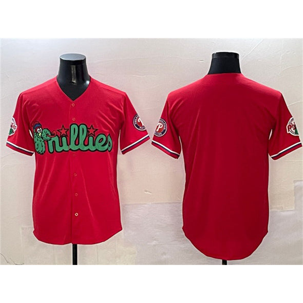 Philadelphia Phillies Blank Red HOLBERT Phanatic Limited Stitched Jersey