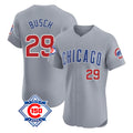 Chicago Cubs #29 Michael Busch Player Gray HOLBERT Road 150th Anniversary Limited Elite Home Stitched Jerseys