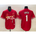 St. Louis Cardinals #1 Ozzie Smith Red HOLBERT 2024 City Connect Limited Stitched Jersey