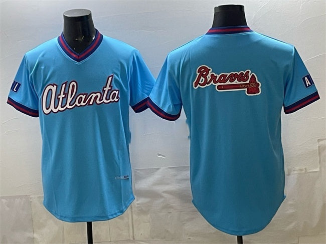 Atlanta Braves Team Big Logo Powder Blue HOLBERT 2026 City Connect Stadium Stitched Jersey