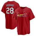 St. Louis Cardinals #28 Nolan Arenado Red HOLBERT Alternate Official Replica Player Jersey