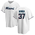 Miami Marlins #37 Anthony Bender Player White HOLBERT Home Game Stitched Jerseys