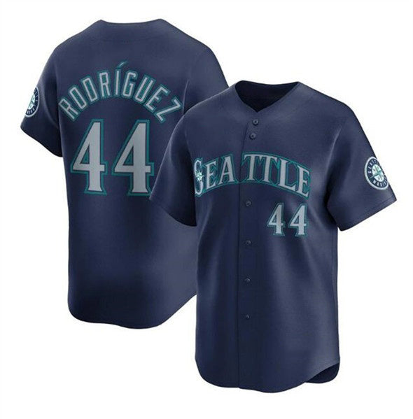 Seattle Mariners #44 Julio Rodr¨ªguez Navy HOLBERT Limited Stitched Jersey