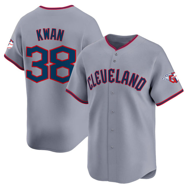 Cleveland Guardians #38 Steven Kwan Gray HOLBERT 2025 Alternate Limited Stitched Jersey