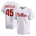Philadelphia Phillies #45 Zack Wheeler White HOLBERT Home Limited Player Jersey