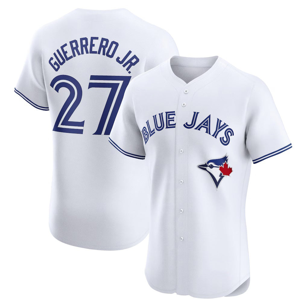 Toronto Blue Jays #27 Vladimir Guerrero Jr. White HOLBERT Home Elite Player Jersey