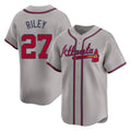 Atlanta Braves #27 Austin Riley Player Gray HOLBERT Limited Home Game Stitched Jerseys