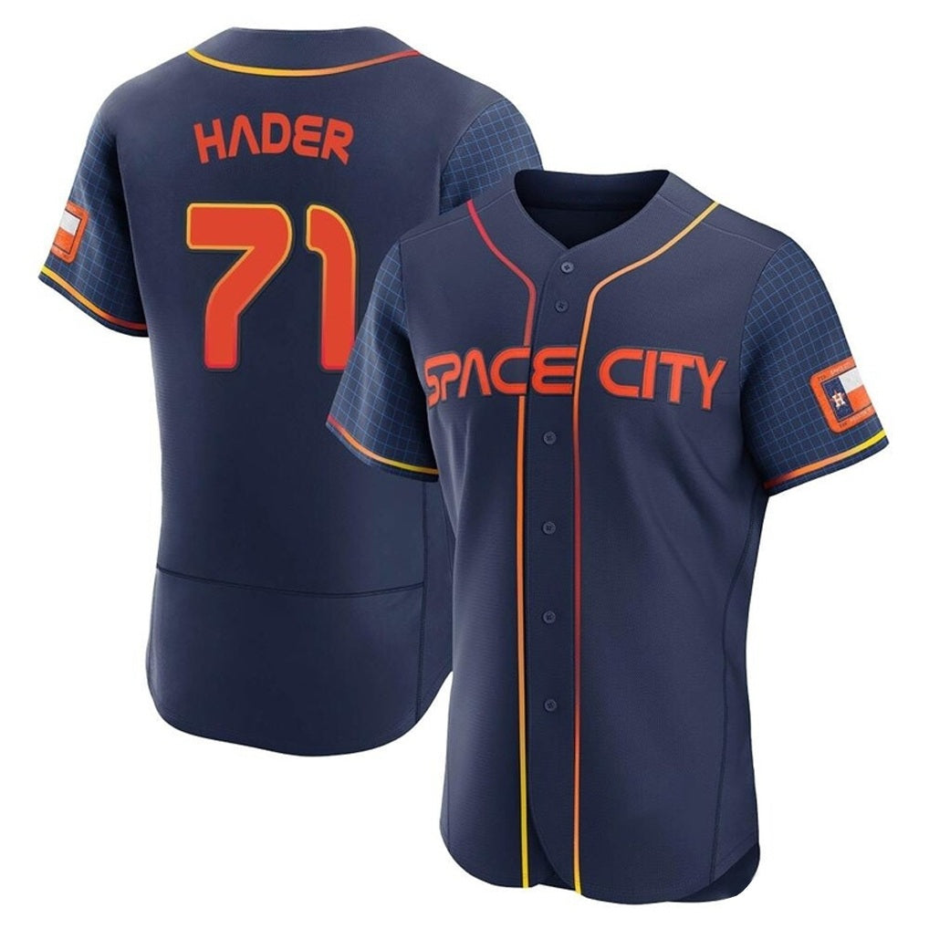 Houston Astros #71 Josh Hader Player Navy HOLBERT City Connect Limited Elite Home Stitched Jerseys