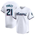 Miami Marlins #21 Graham Pauley Player White HOLBERT Home Limited Stitched Jerseys