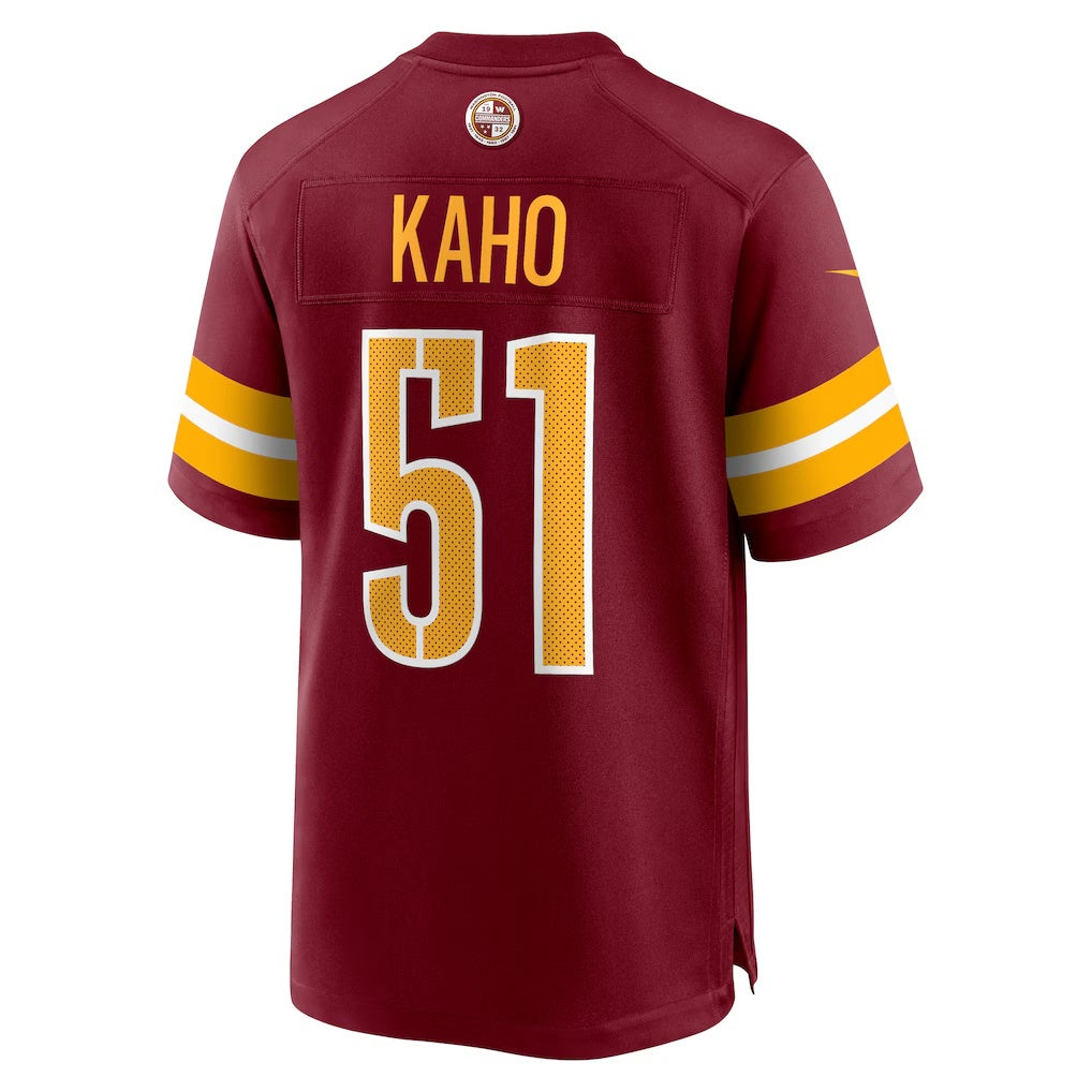 W.Commanders #51 Ale Kaho Burgundy HOLBERT Team Game Jersey