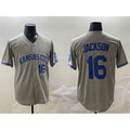 Kansas City Royals #16 Bo Jackson Gray HOLBERT 2024 Away Limited Stitched Jersey