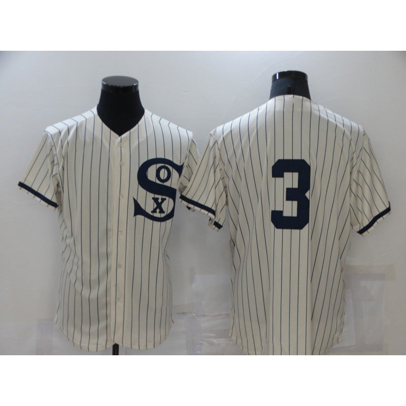 Chicago White Sox #3 Harold Baines 2021 Cream HOLBERT Navy Field of Dreams Flex Base Stitched Jersey