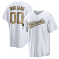 Custom Washington Nationals Active Player White HOLBERT 2022 All-Star Cool Base Stitched Jersey