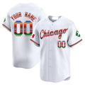 Custom Chicago White Sox Mexico Vapor Premier Limited Jersey V3- All Stitched-White HOLBERT