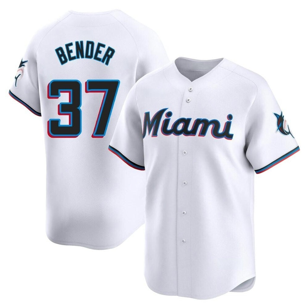 Miami Marlins #37 Anthony Bender Player White HOLBERT Home Limited Stitched Jerseys