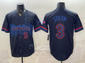 Toronto Blue Jays #3 Myles Straw Navy HOLBERT 2024 City Connect Limited Stitched Jersey