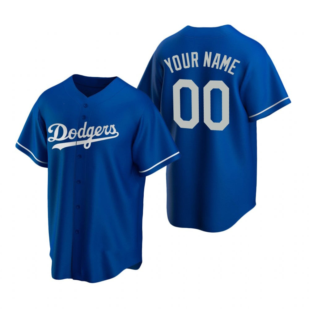 Custom Los Angeles Dodgers Royal HOLBERT Stitched Cool Base Jersey