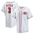 Cincinnati Reds #3 Ke'Bryan Hayes White HOLBERT Home Replica Jersey