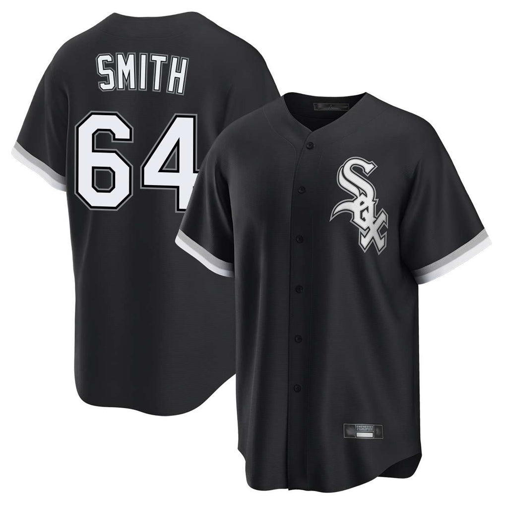 Chicago White Sox #64 Shane Smith Player Black HOLBERT Home Game Stitched Jerseys