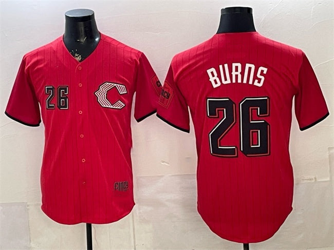 Cincinnati Reds #26 Chase Burns Red HOLBERT 2026 City Connect Stadium Stitched Jersey