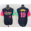 San Diego Padres #19 Tony Gwynn Black HOLBERT City Connect Cool Base Stitched Jerseys