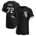 Chicago White Sox #72 Carlton Fisk Player Black HOLBERT Limited Elite Home Stitched Jerseys