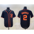 San Francisco Giants #2 Willy Adames Black HOLBERT Cool Base Stitched Jersey