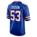 B.Bills #53 Tyrel Dodson Royal HOLBERT Game Player Jersey