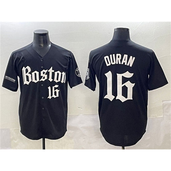 Boston Red Sox #16 Jarren Duran Black HOLBERT Gothic Vapor Limited Stitched Jersey