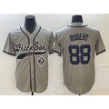 Chicago White Sox #88 Luis Robert Grey HOLBERT Cool Base Stitched Jersey